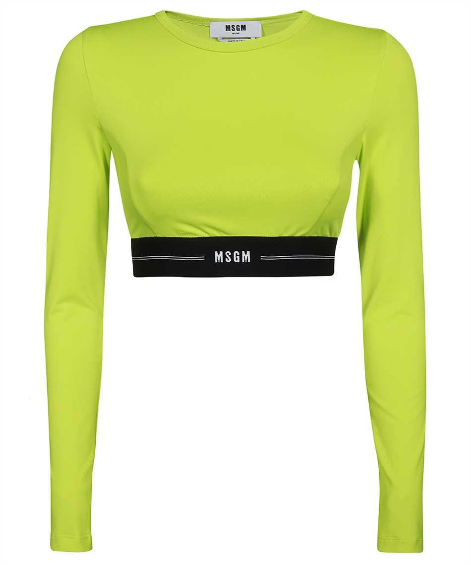 msgm long sleeve crop top
