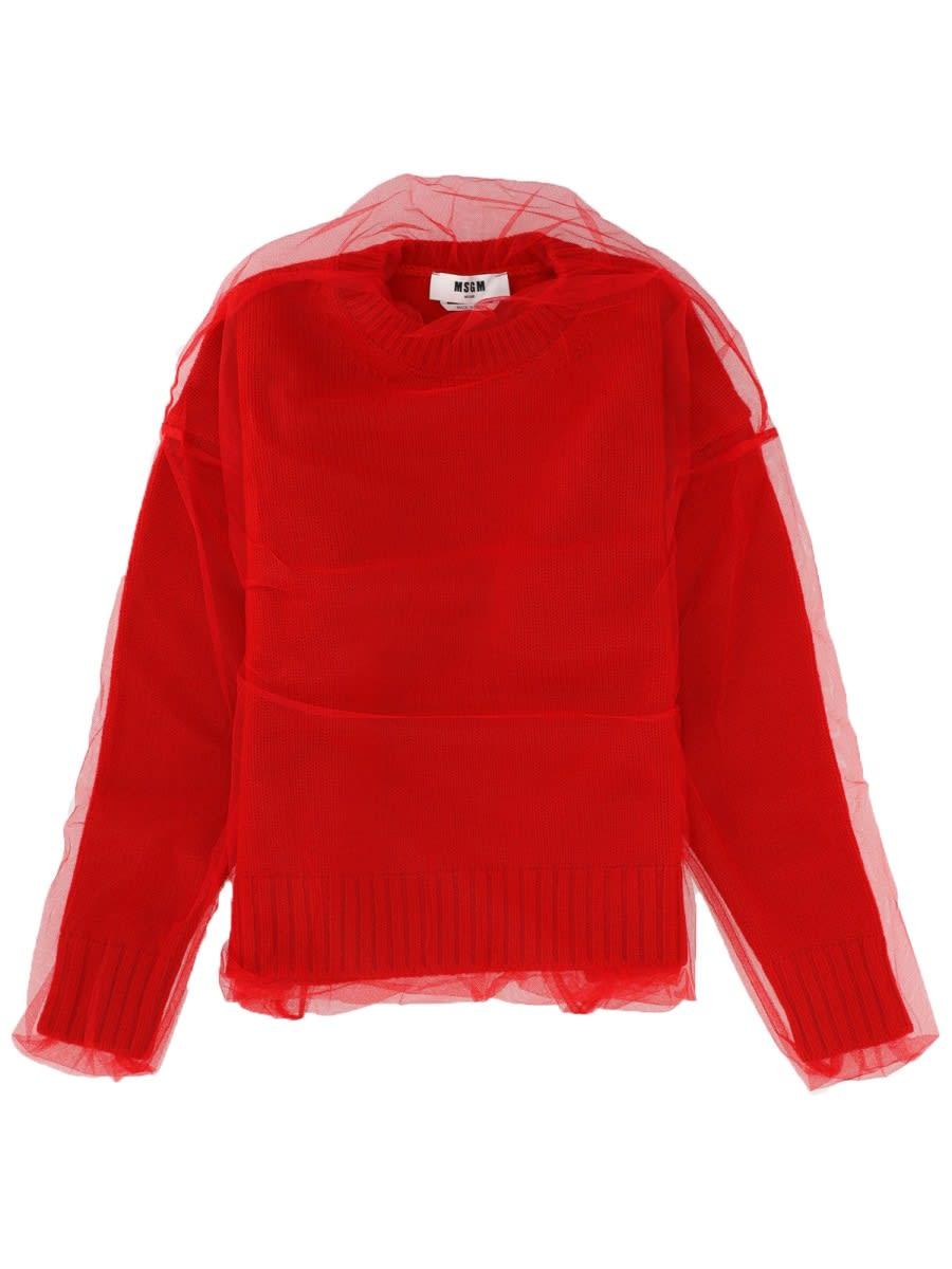 msgm merino wool sweater