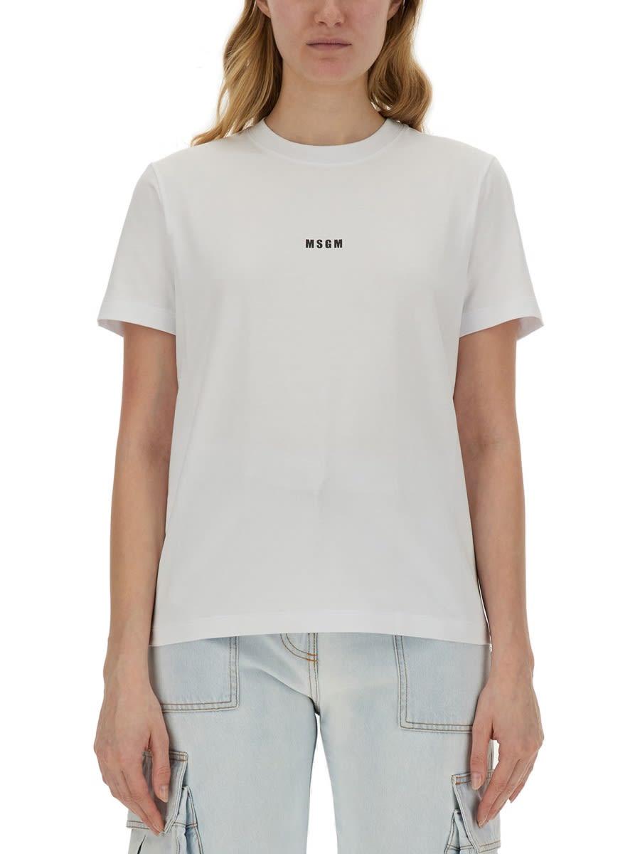 msgm micro logo t-shirt