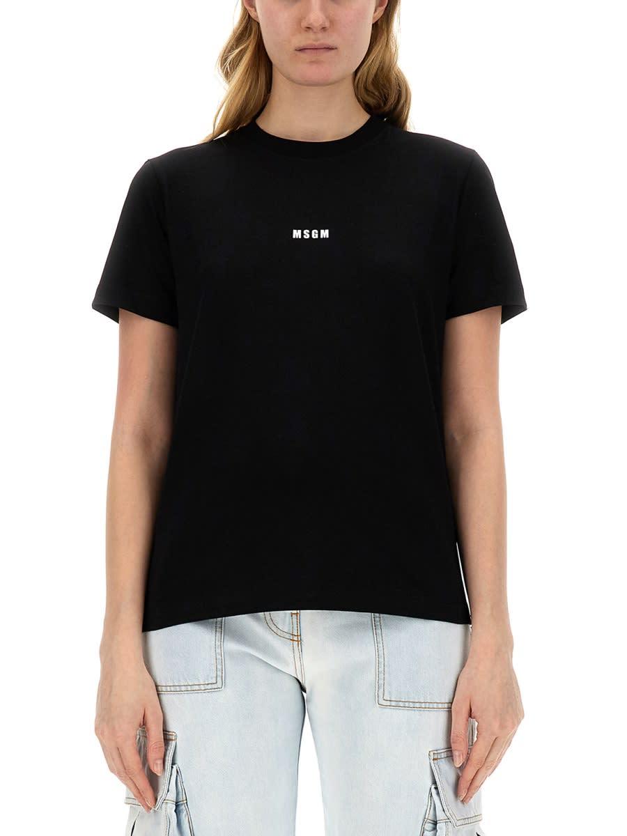 msgm micro logo t-shirt