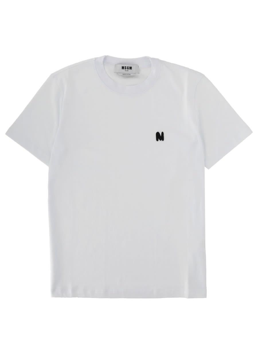 msgm monogram logo t-shirt