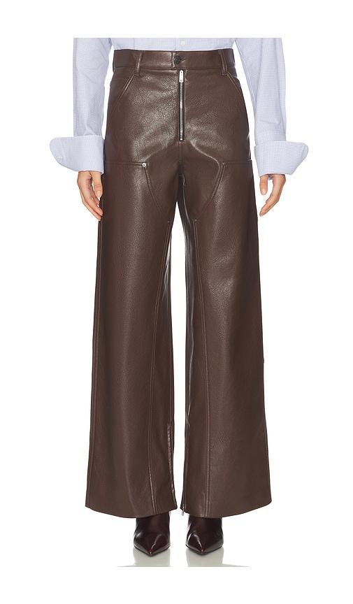 msgm pant in brown.