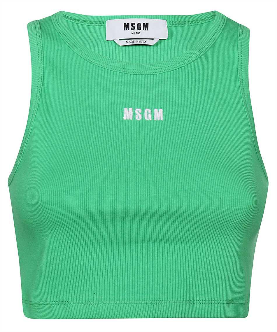 msgm ribbed tank top