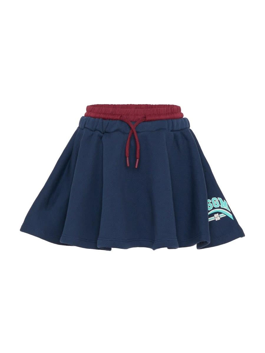 msgm skirt with logo