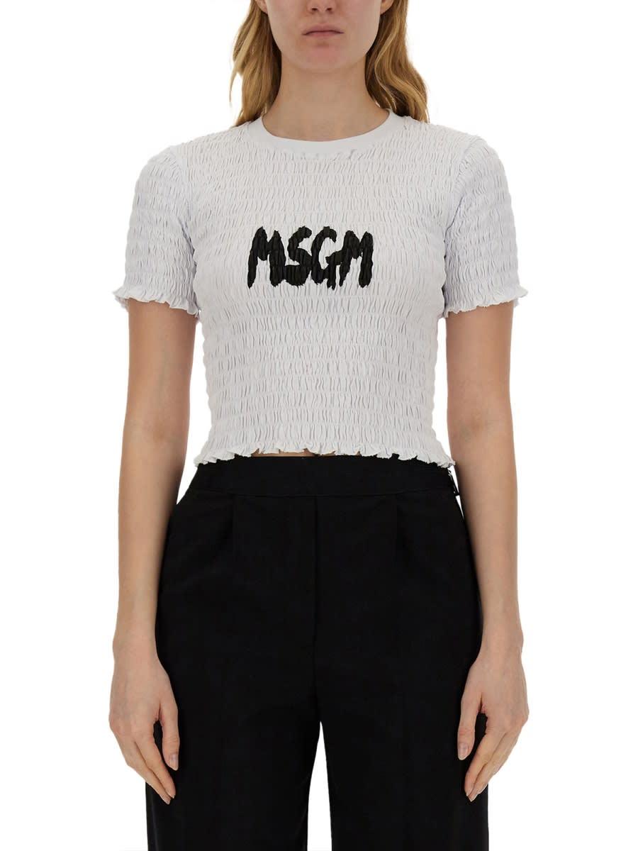 msgm t-shirt with logo