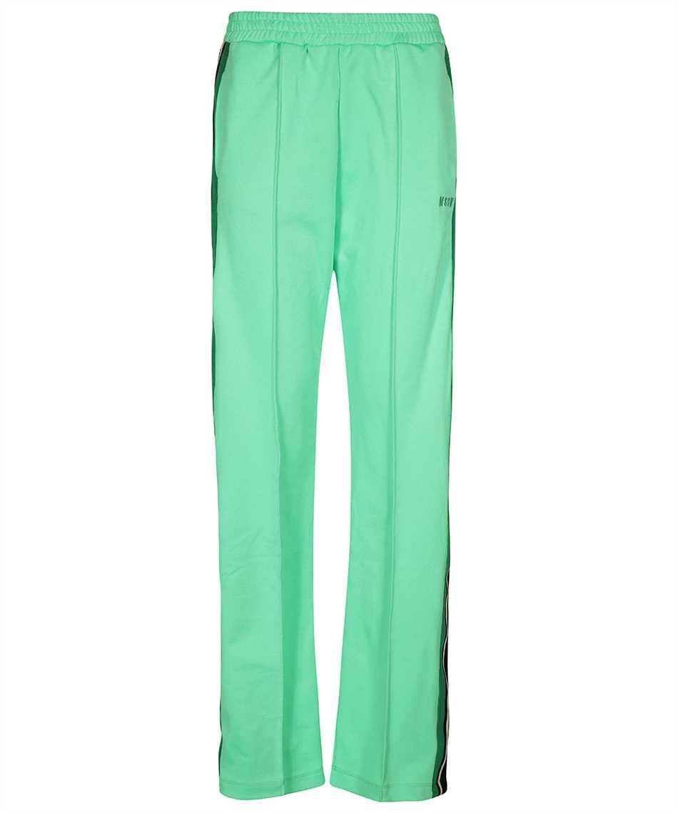 msgm track-pants with decorative stripes