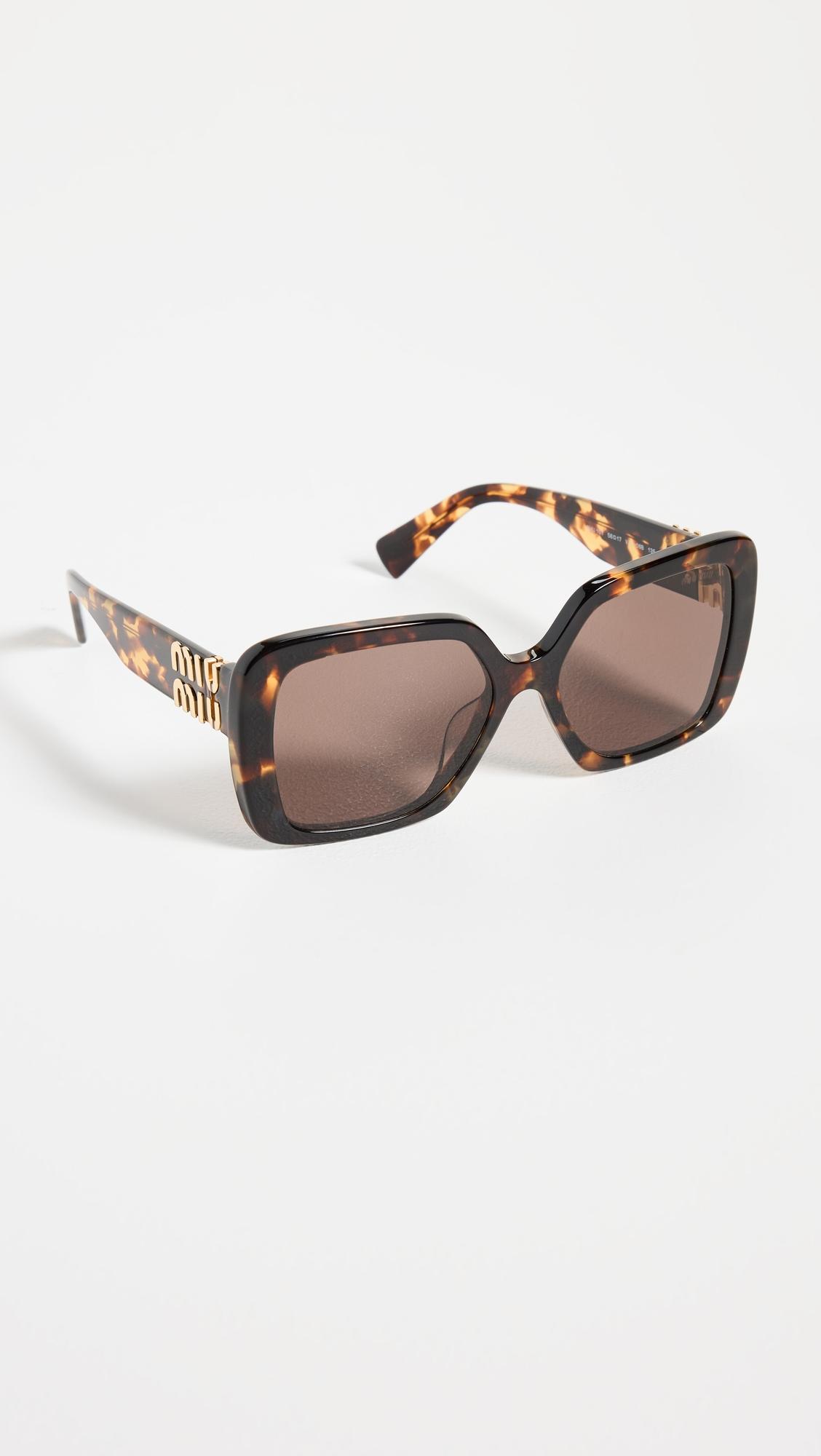 mu 10ys square sunglasses