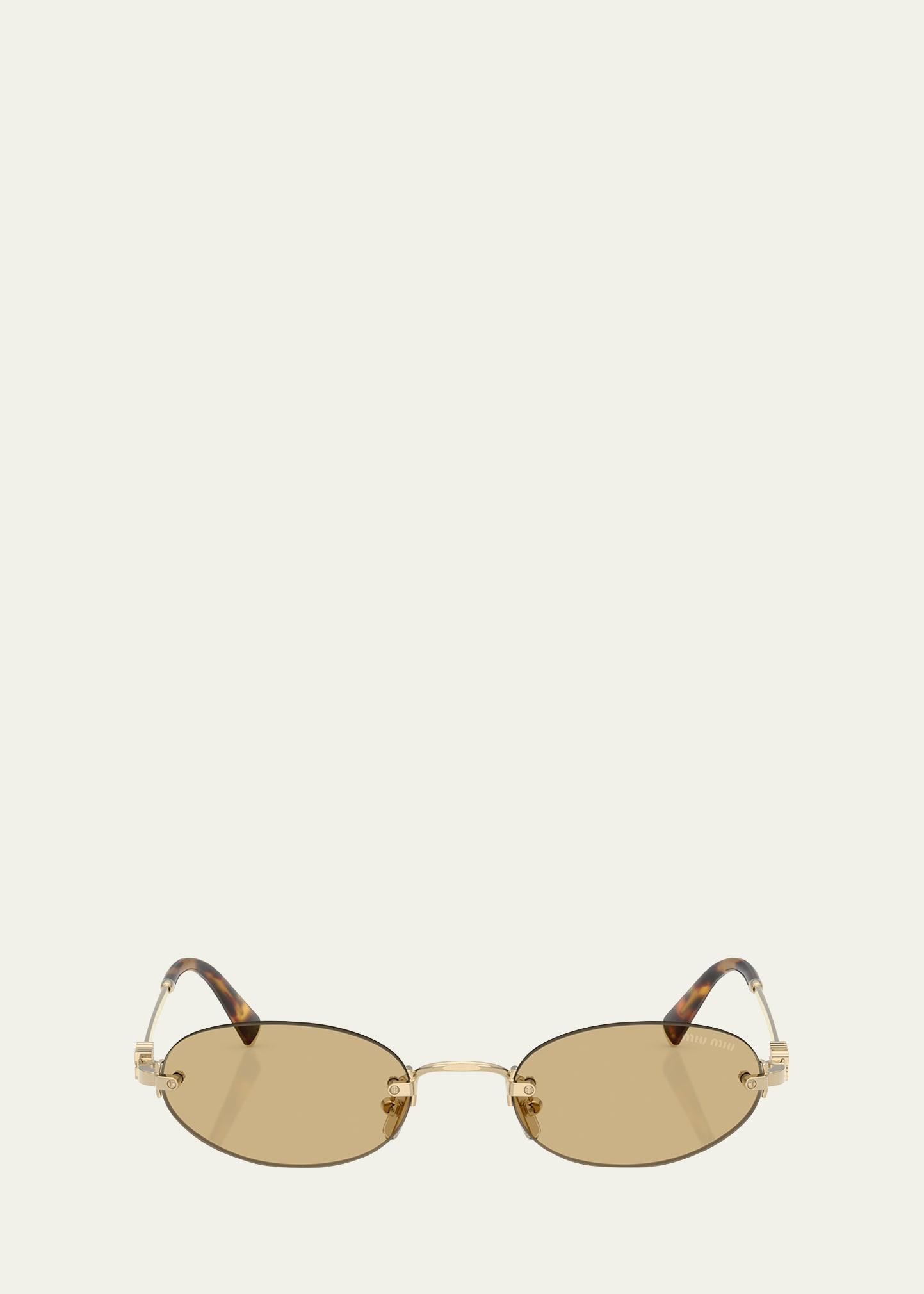 mu a54s metal oval sunglasses