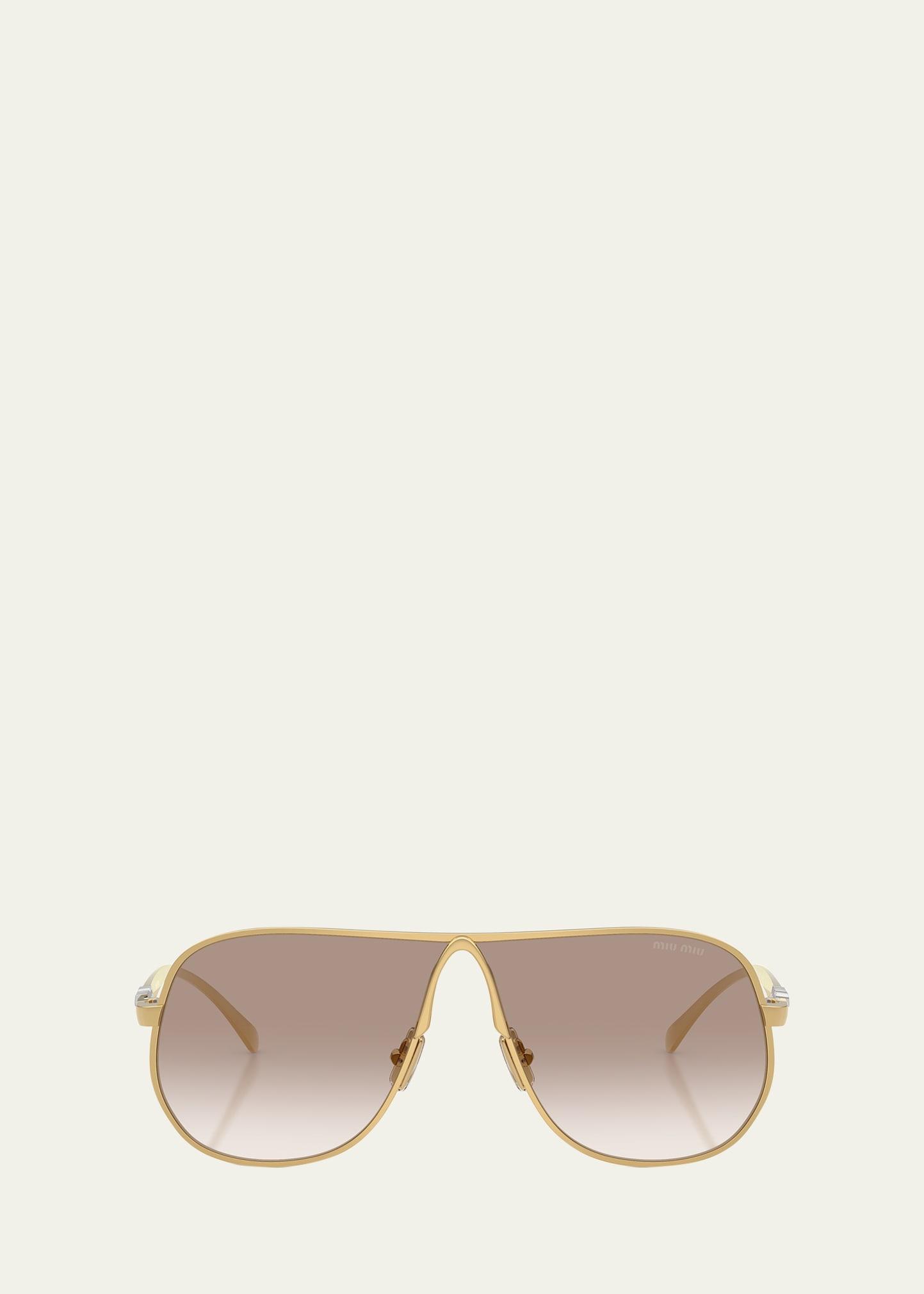 mu a56s metal aviator sunglasses