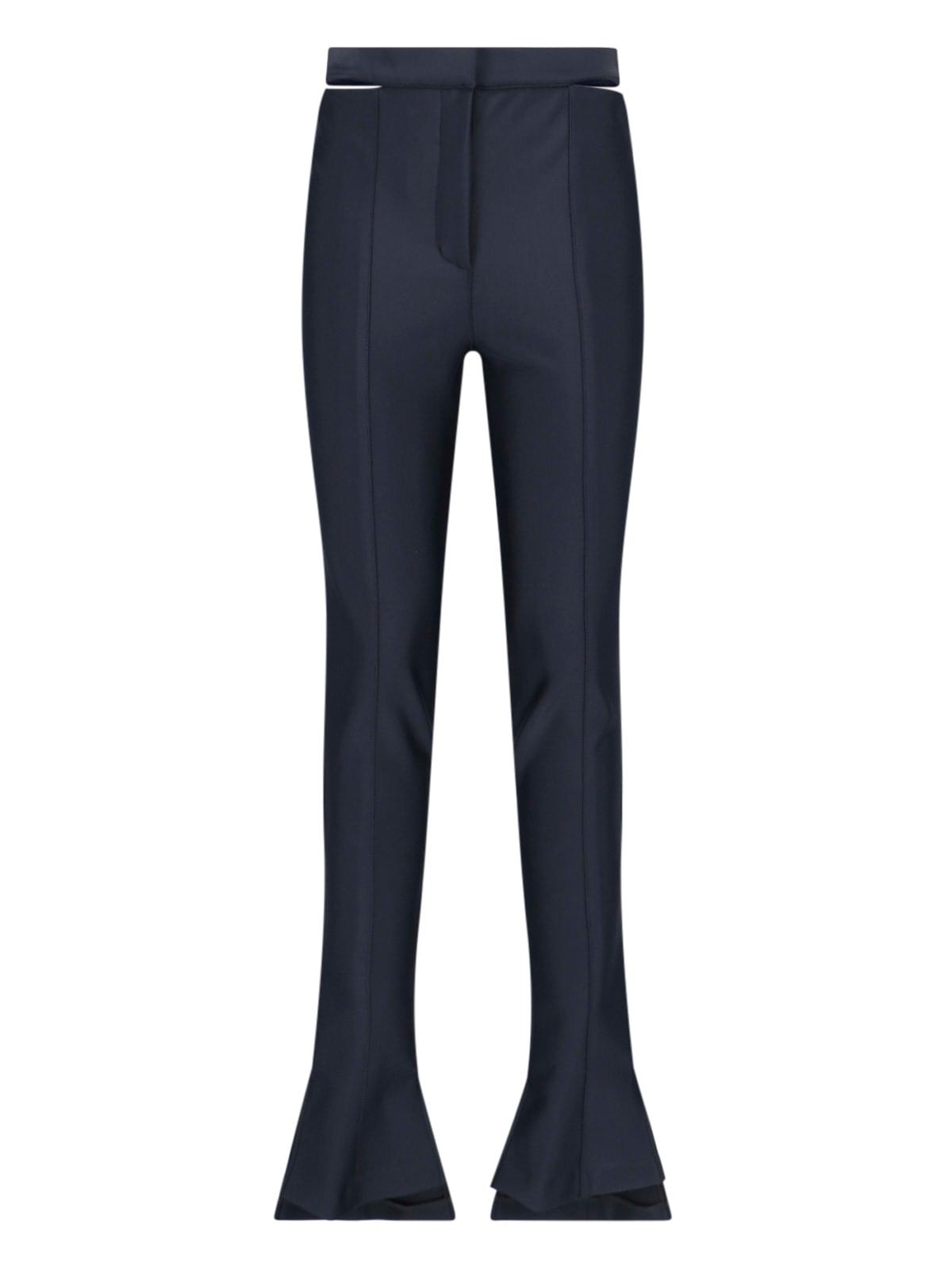 mugler cut-out pants