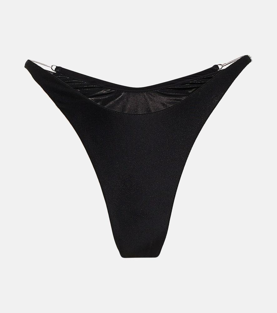 mugler cutout bikini bottoms