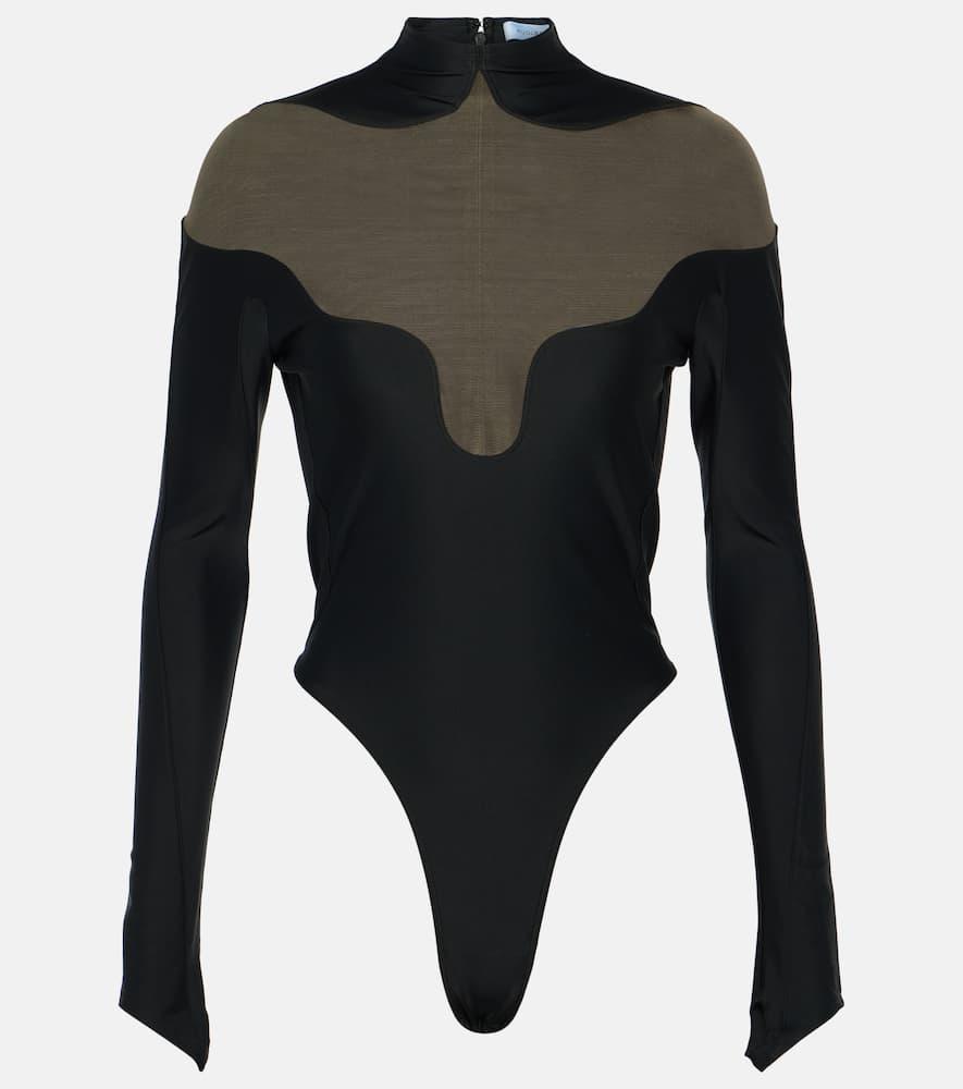 mugler cutout bodysuit