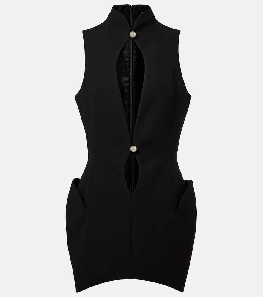 mugler cutout minidress