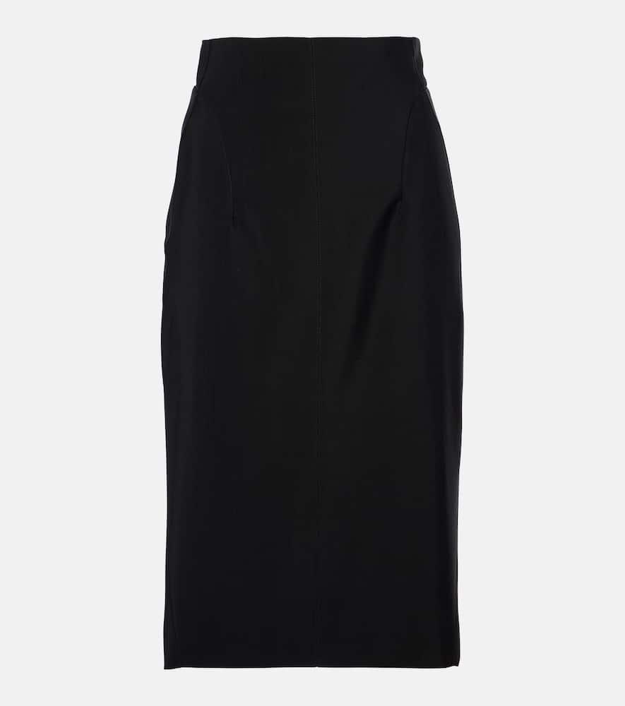 mugler cutout pencil skirt