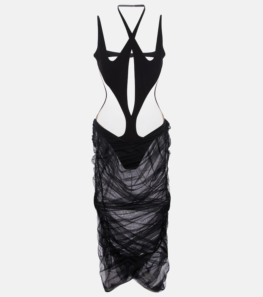 mugler cutout stretch