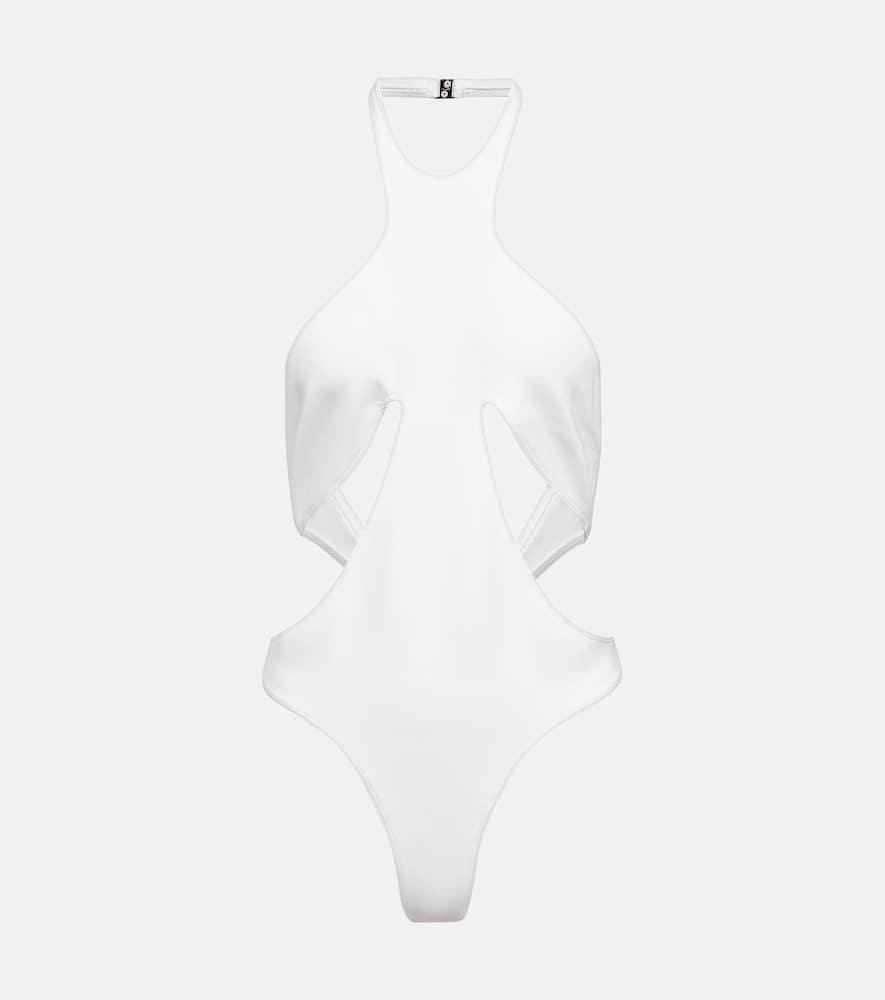 mugler cutout swimsuit
