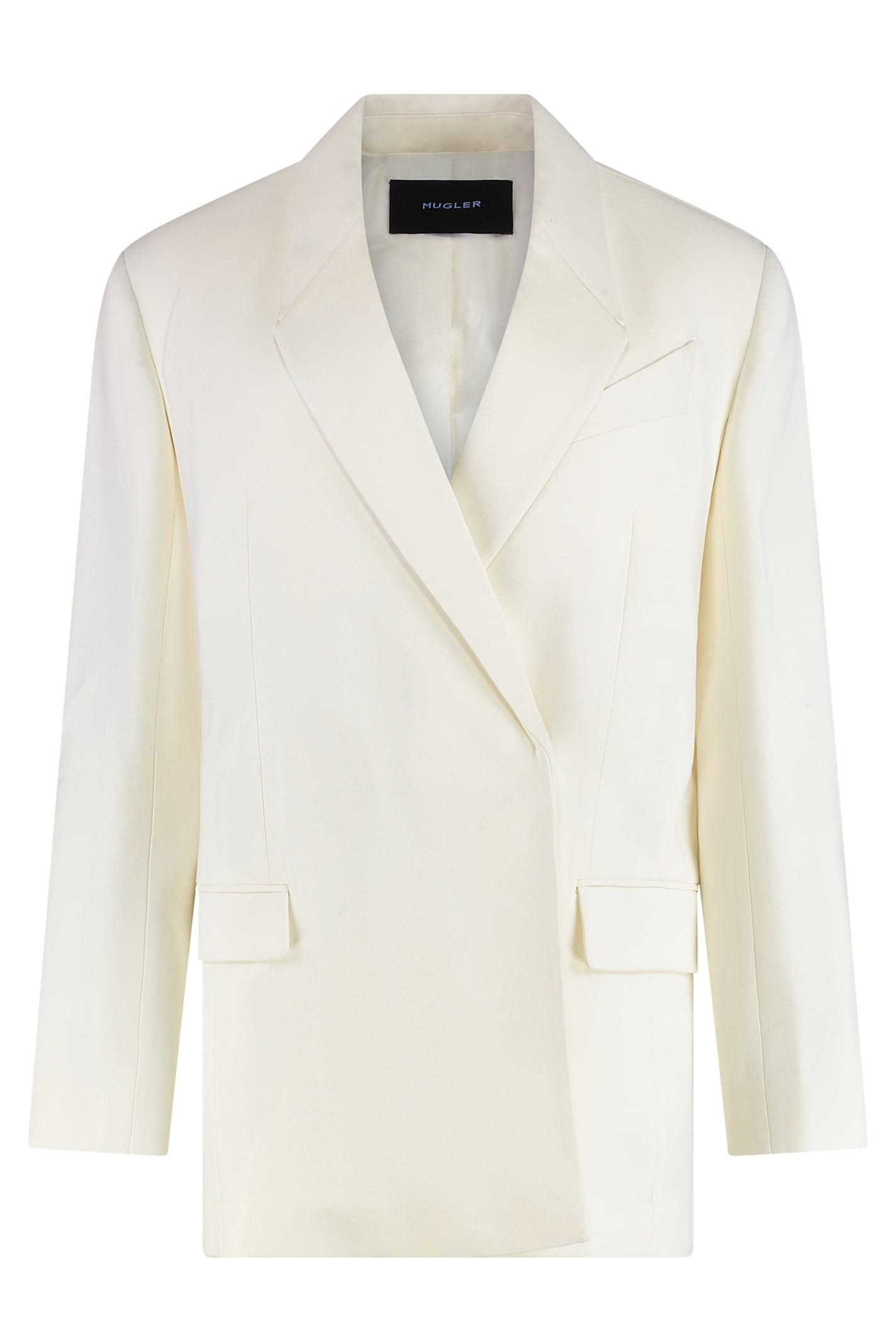 mugler double-breasted jacket