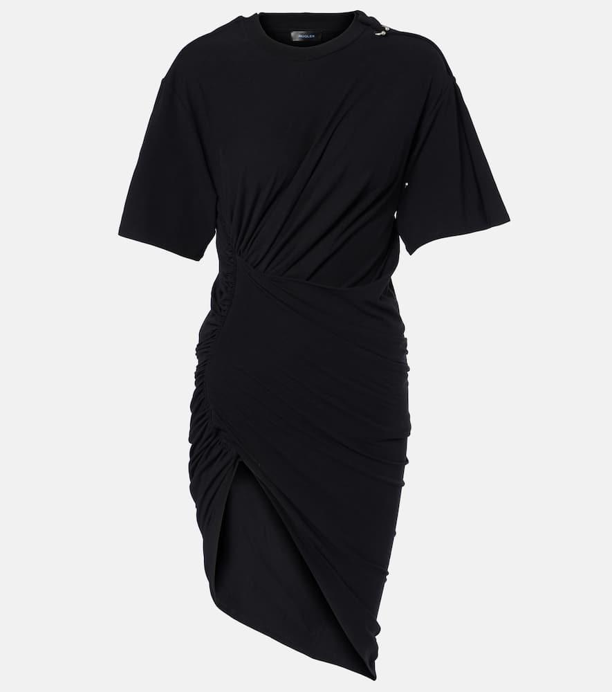 mugler draped cotton