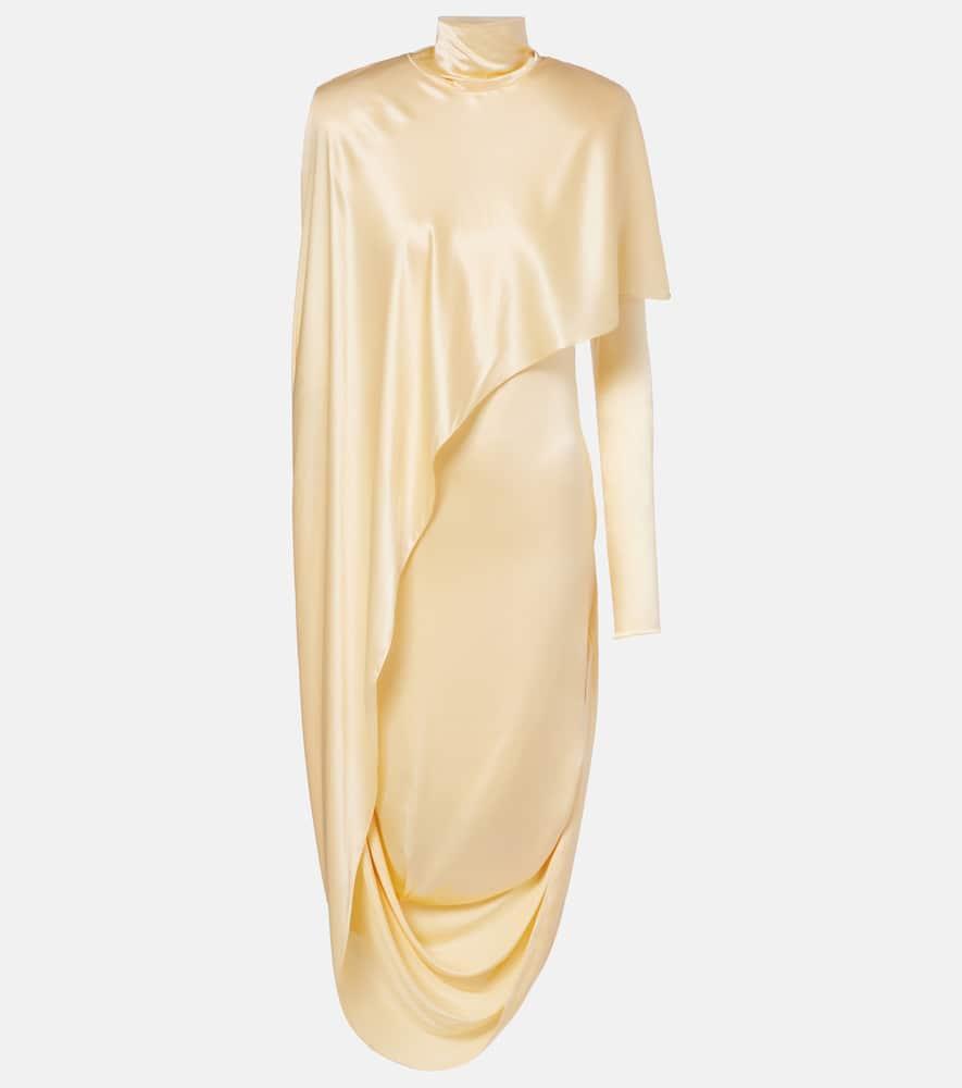 mugler draped silk