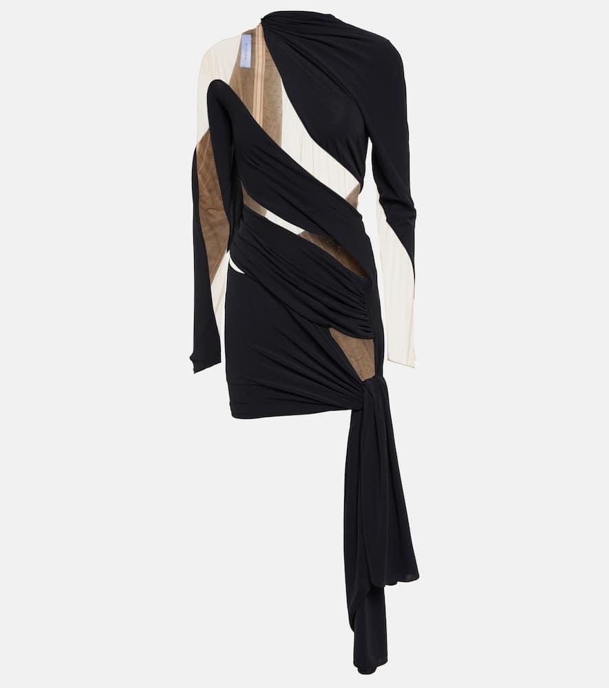 mugler draped tulle