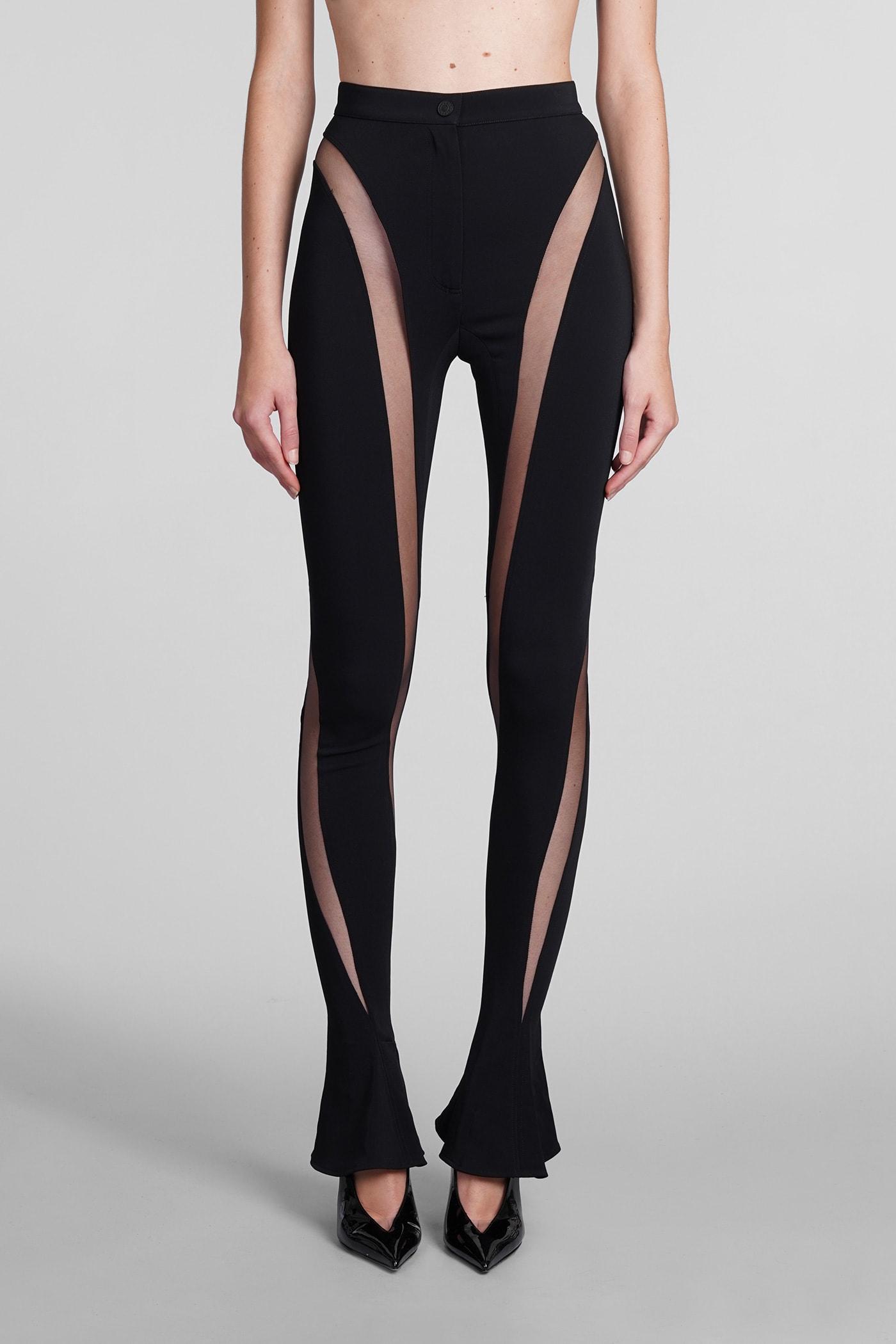 mugler illusion pants
