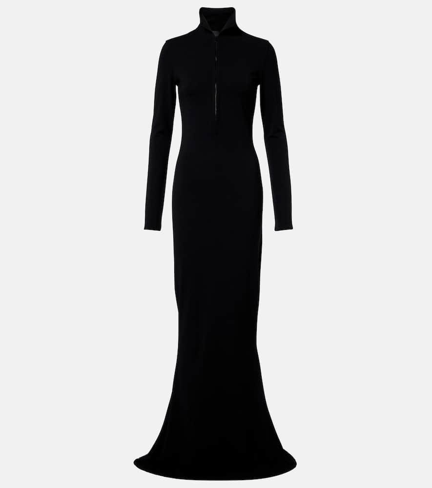 mugler jersey gown