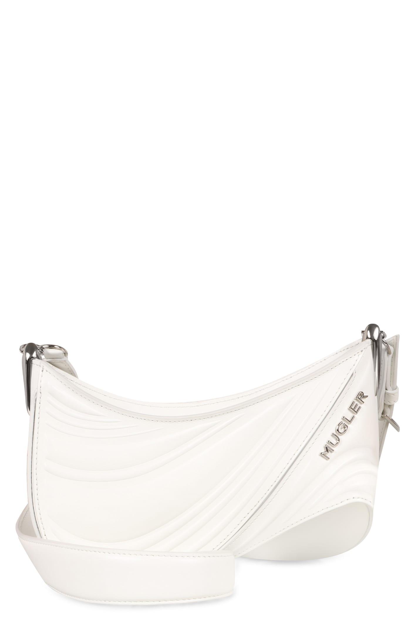 mugler medium spiral curve 01 crossbody bag