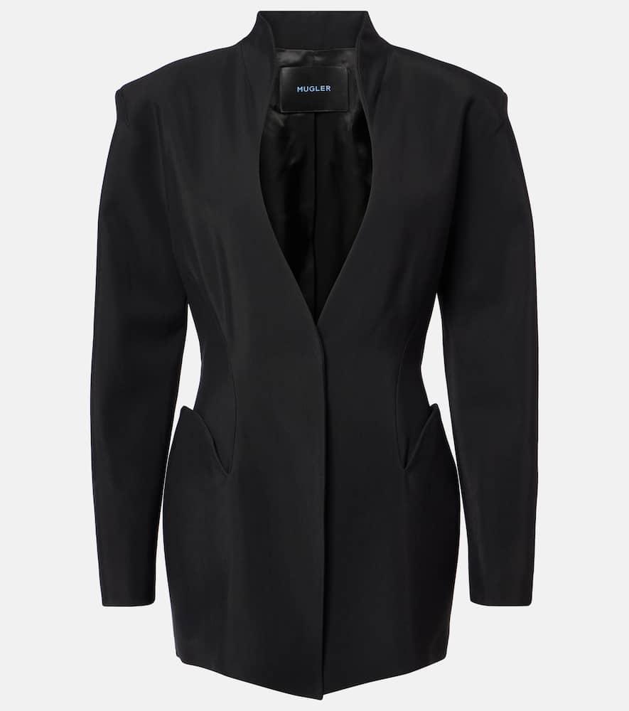 mugler oversized blazer