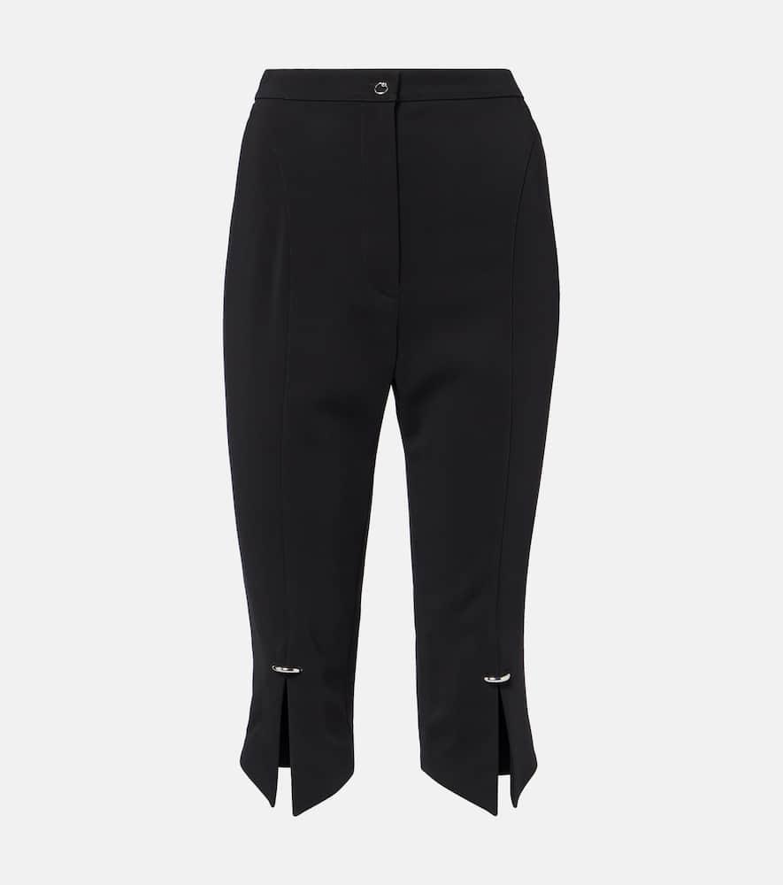mugler pierced capri pants