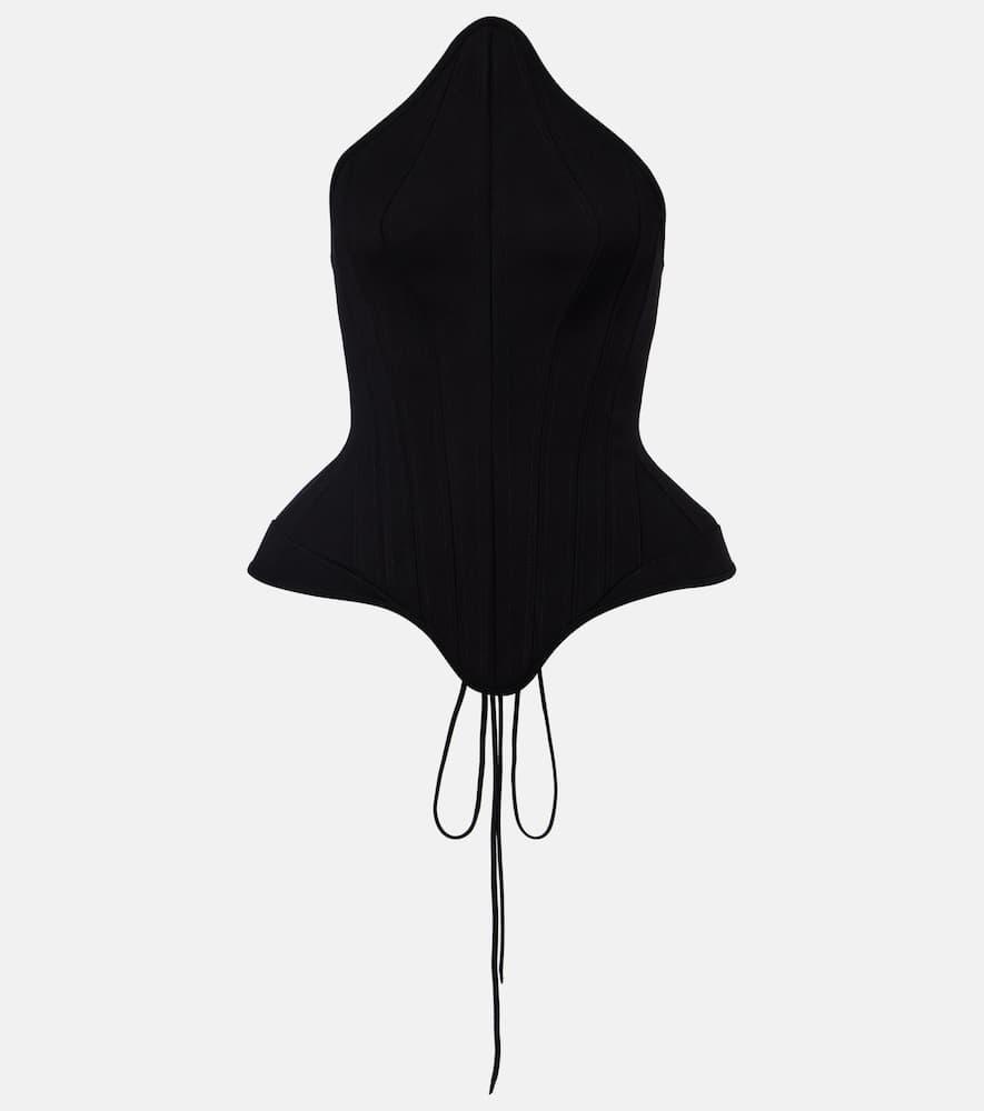 mugler re/edit corset top