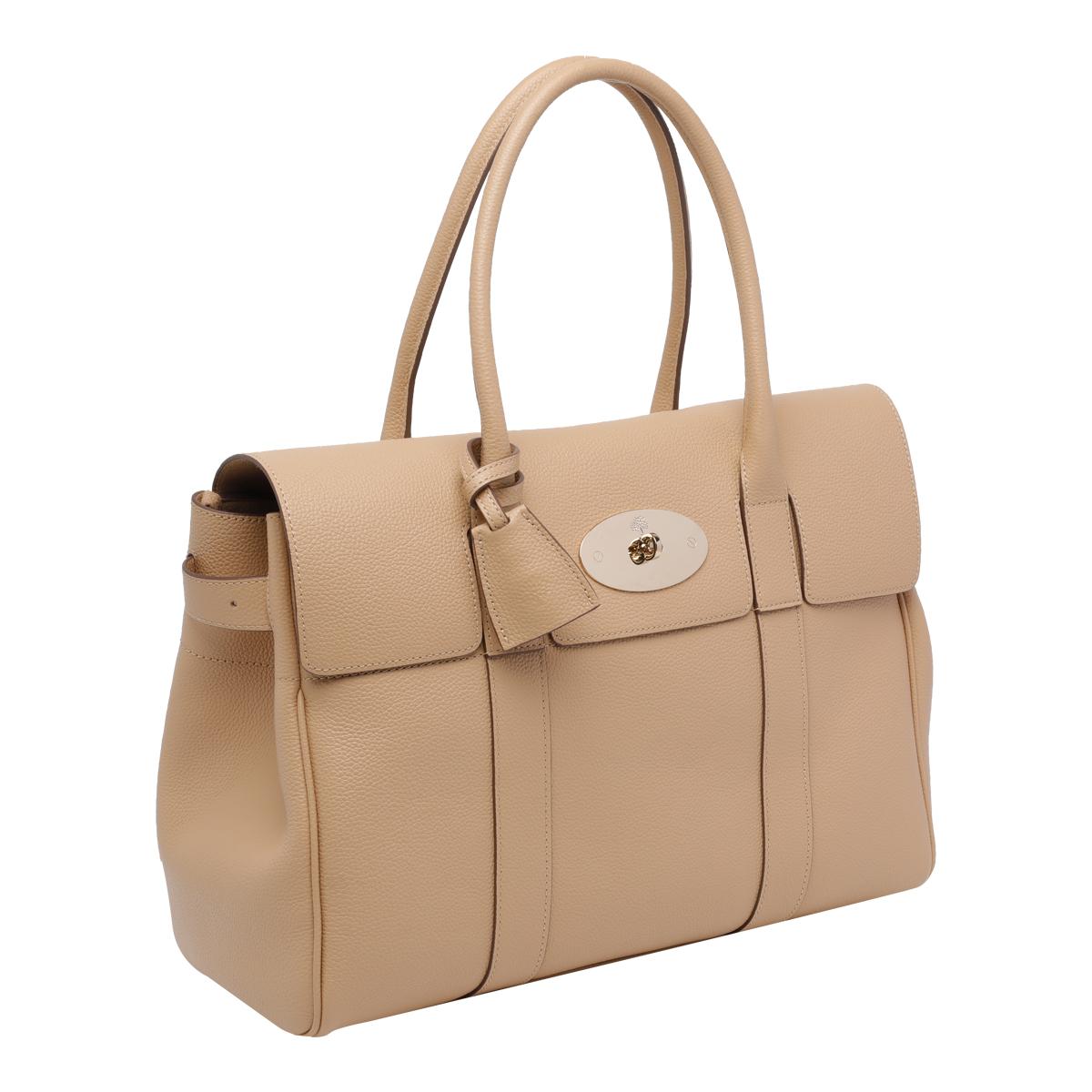 mulberry bags beige calf leather - women