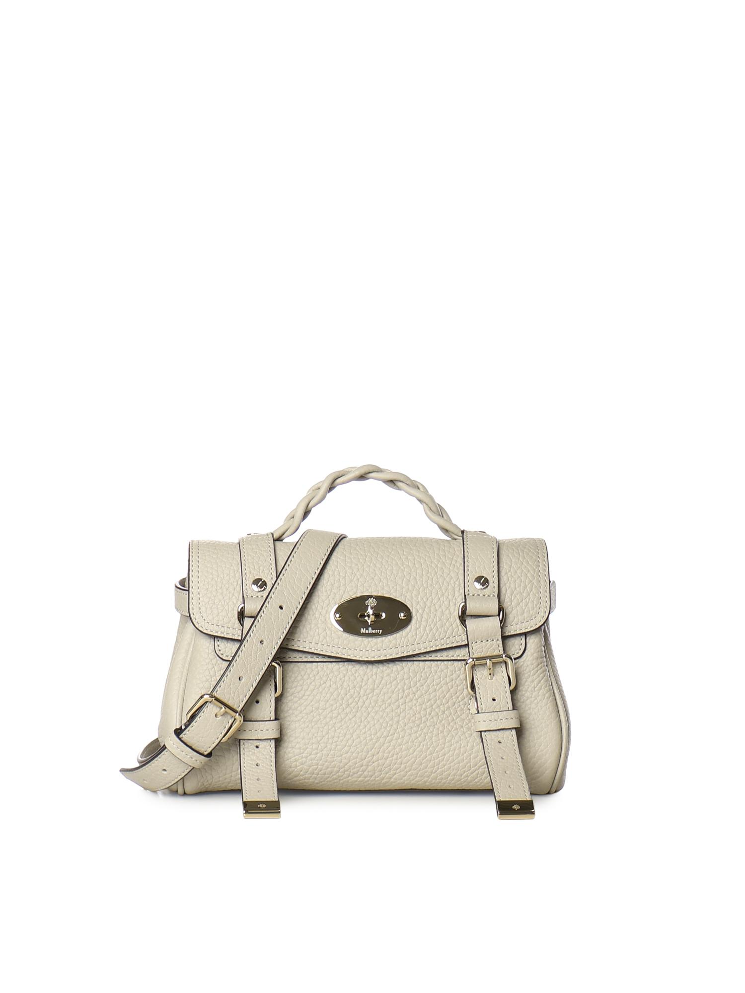 mulberry bags chalk bovine leather - women