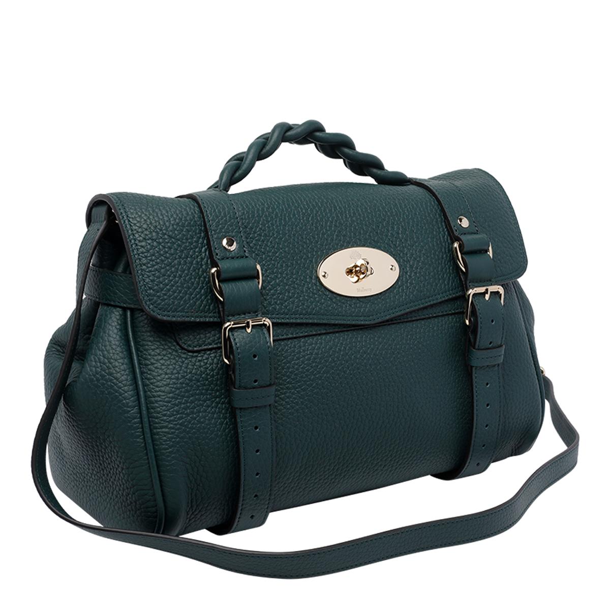 mulberry bags green calf leather - women