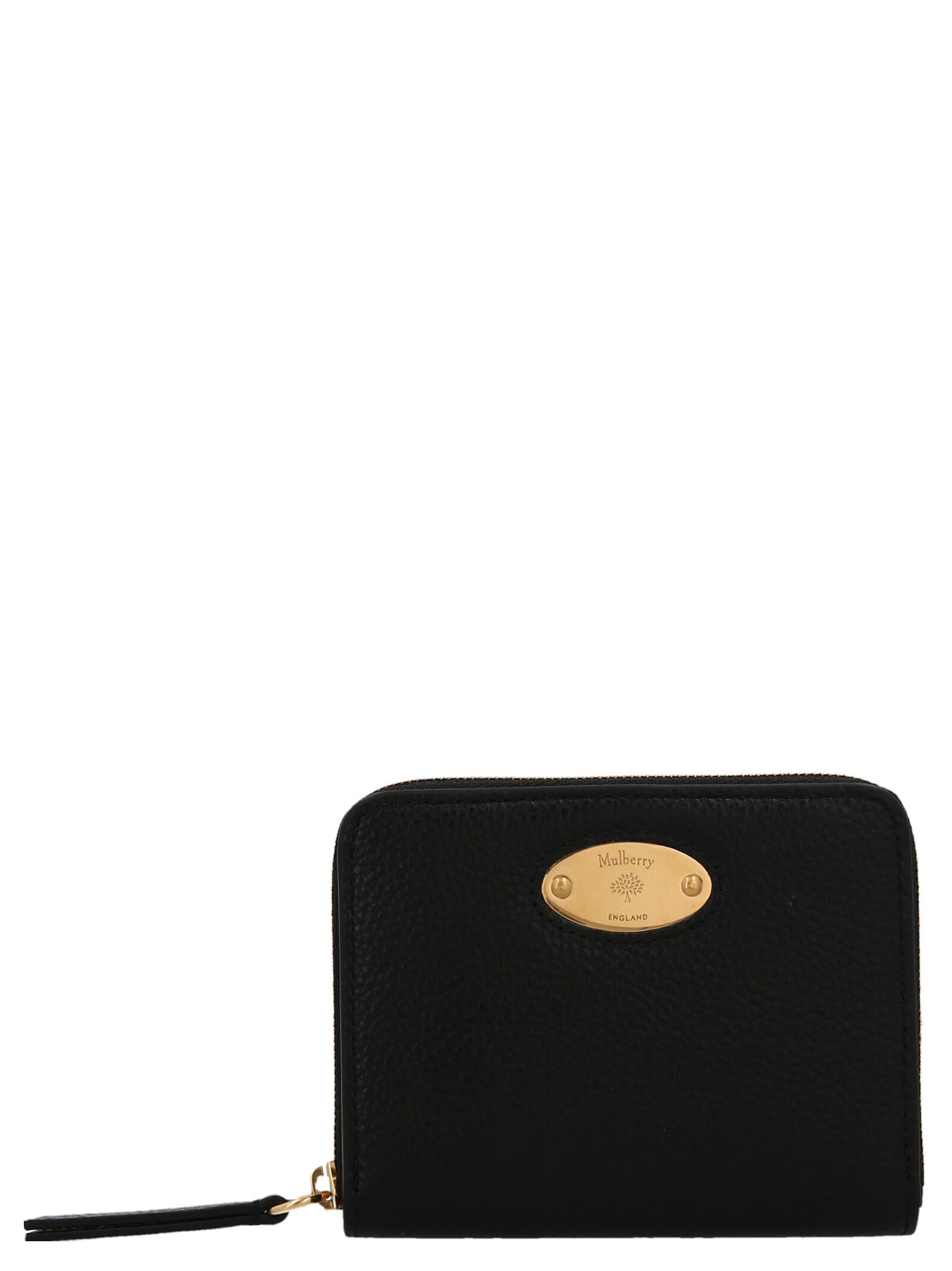 mulberry logo plaque wallet