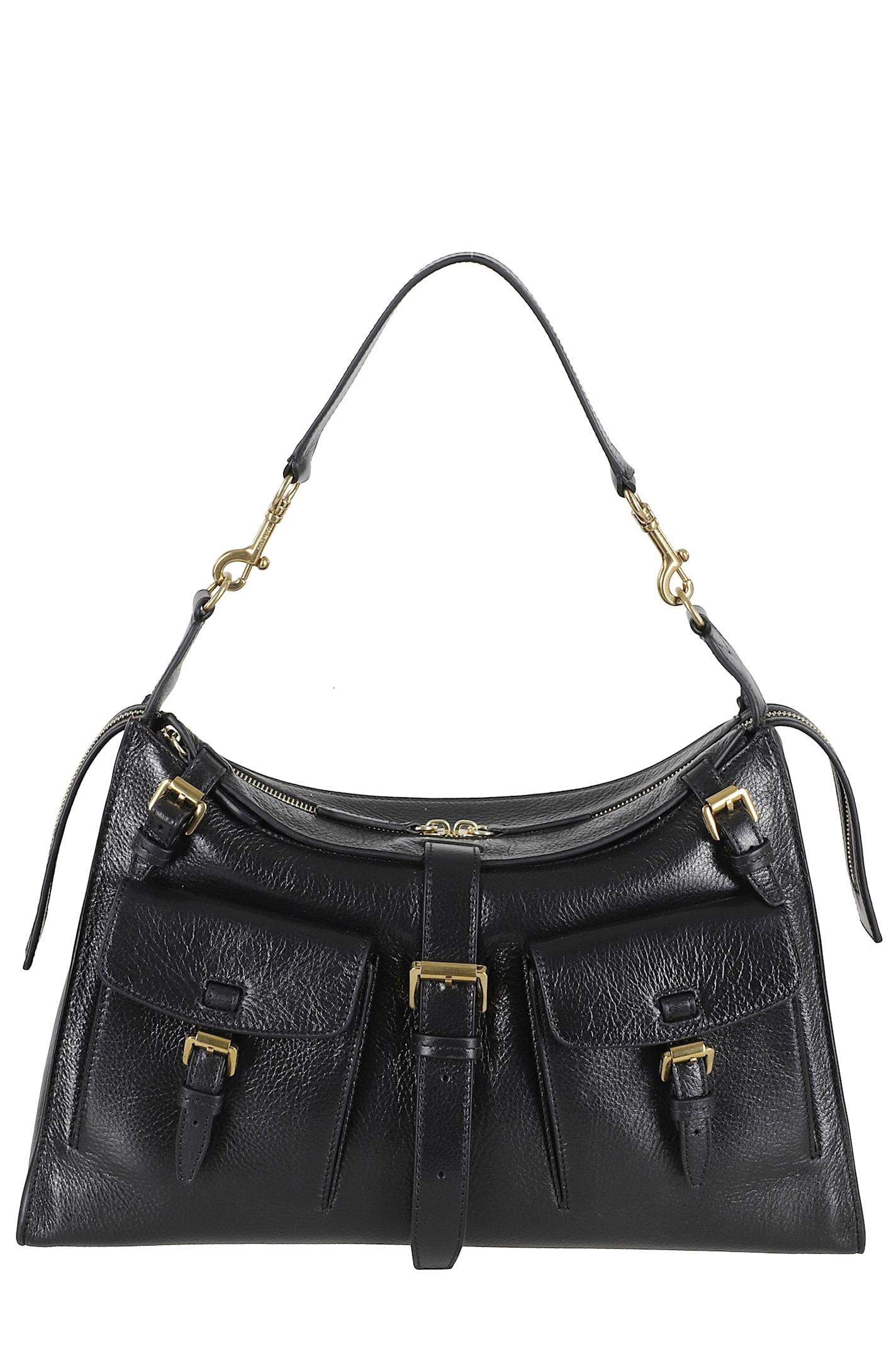 mulberry roxanne shoulder high shine leather