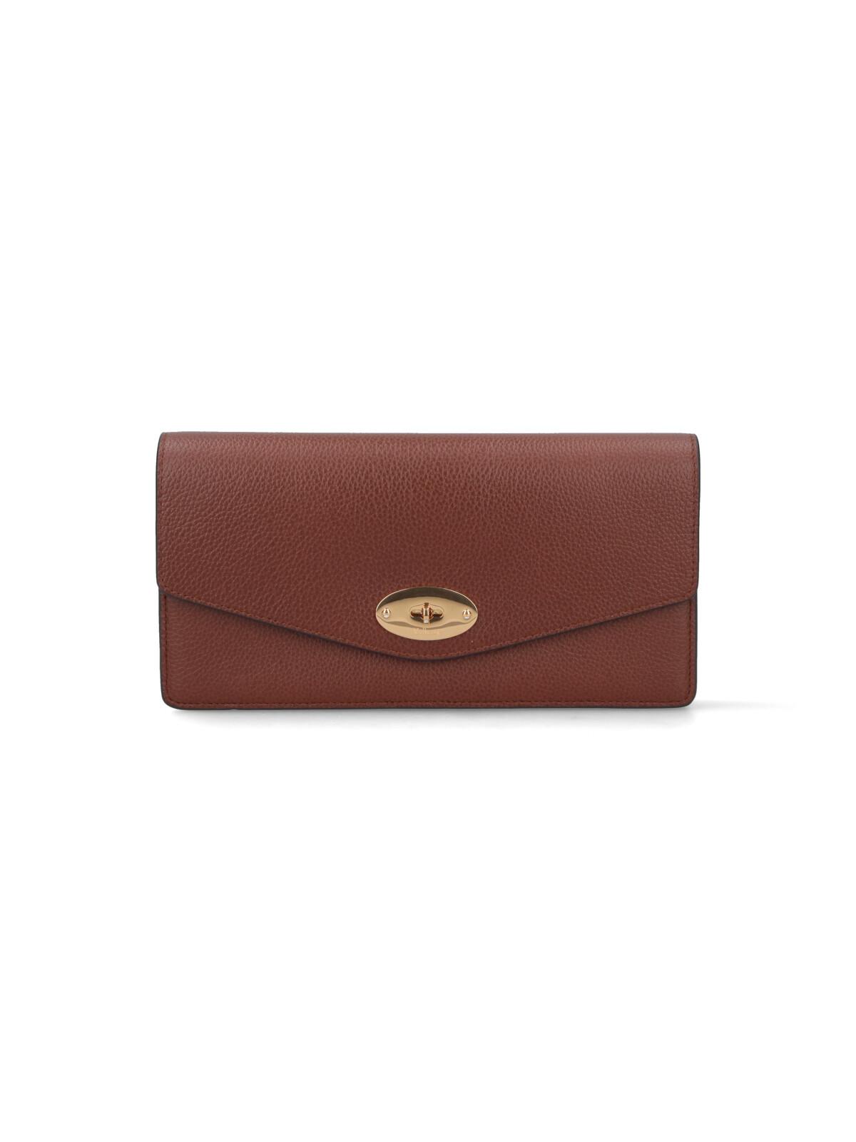 mulberry wallets brown bovine leather - women