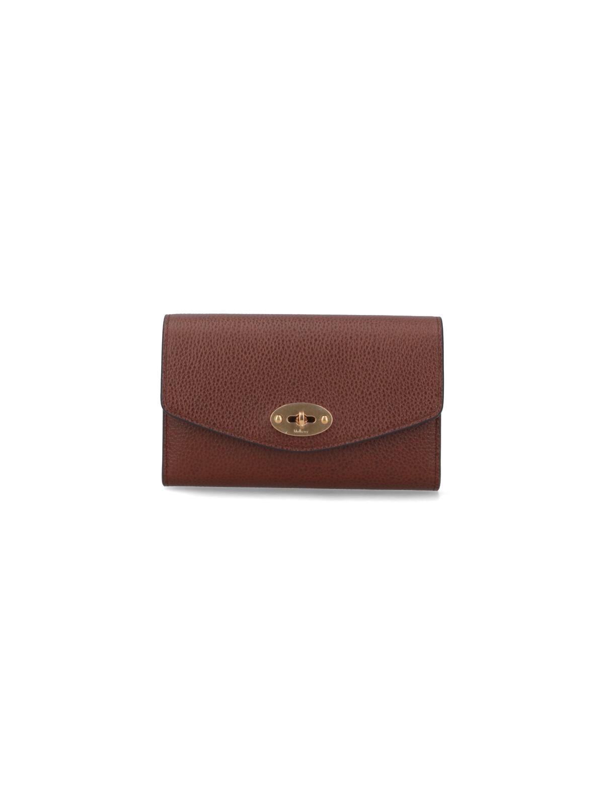 mulberry wallets brown bovine leather - women