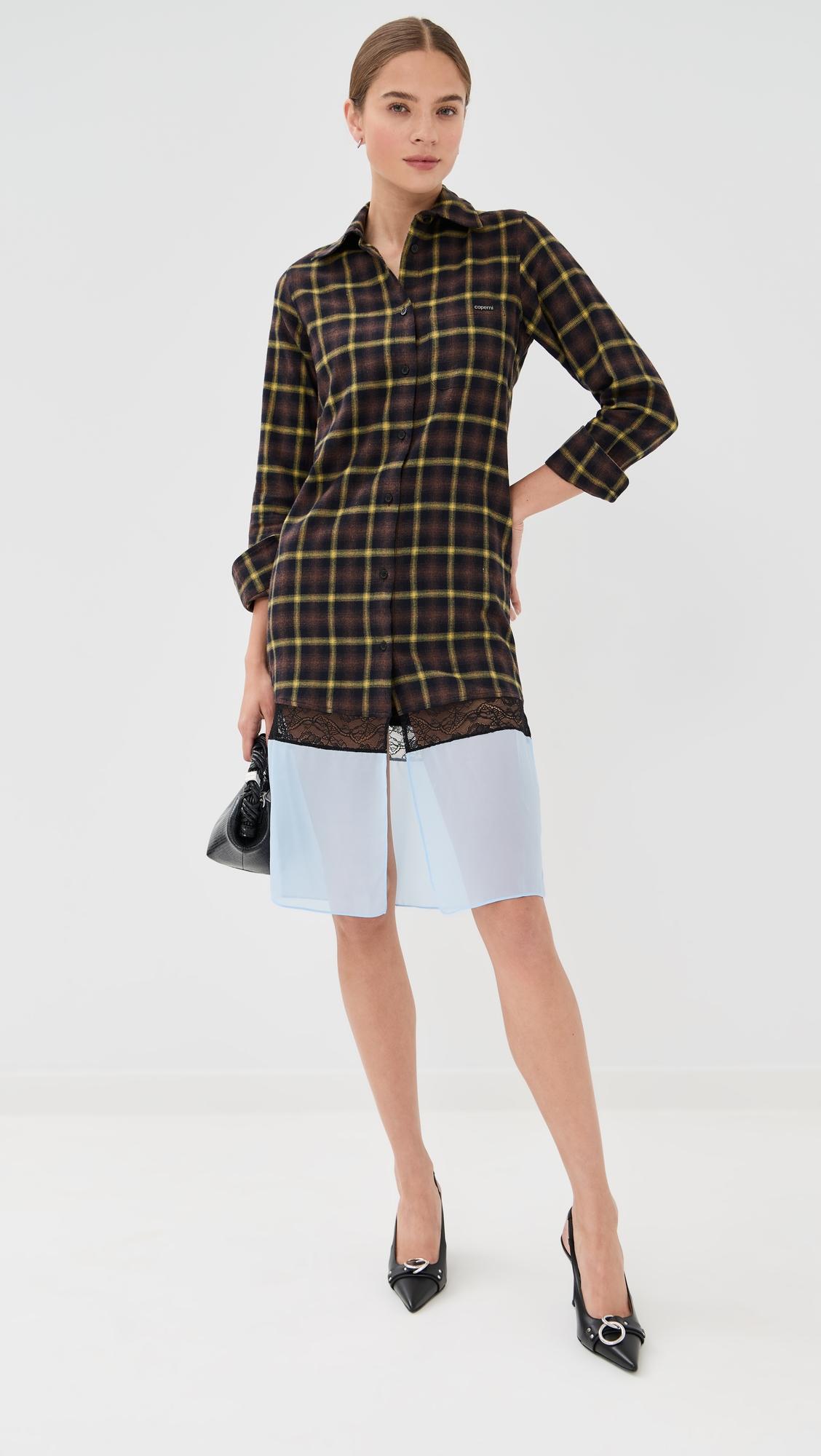 multi layer shirt dress