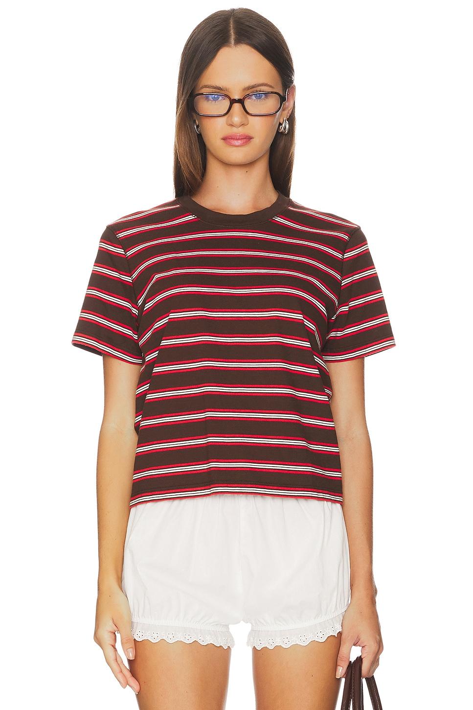 multi striped boyfriend tee