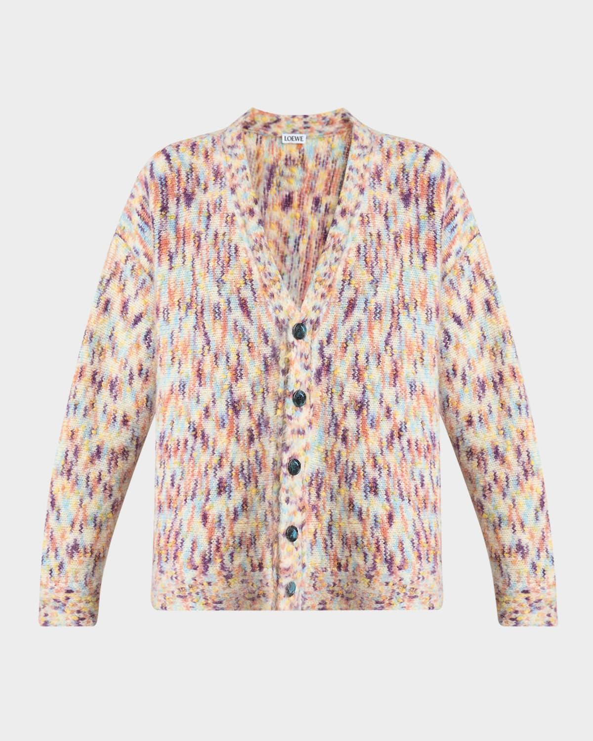 multicolor v-neck cardigan