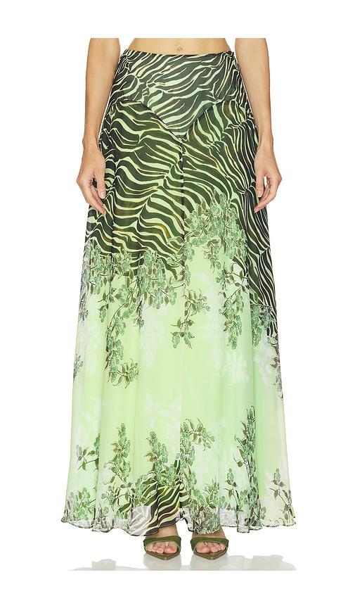 muma world midori lyra skirt in green.