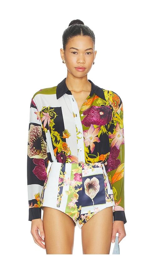 muma world understory classic shirt in baby blue,olive.