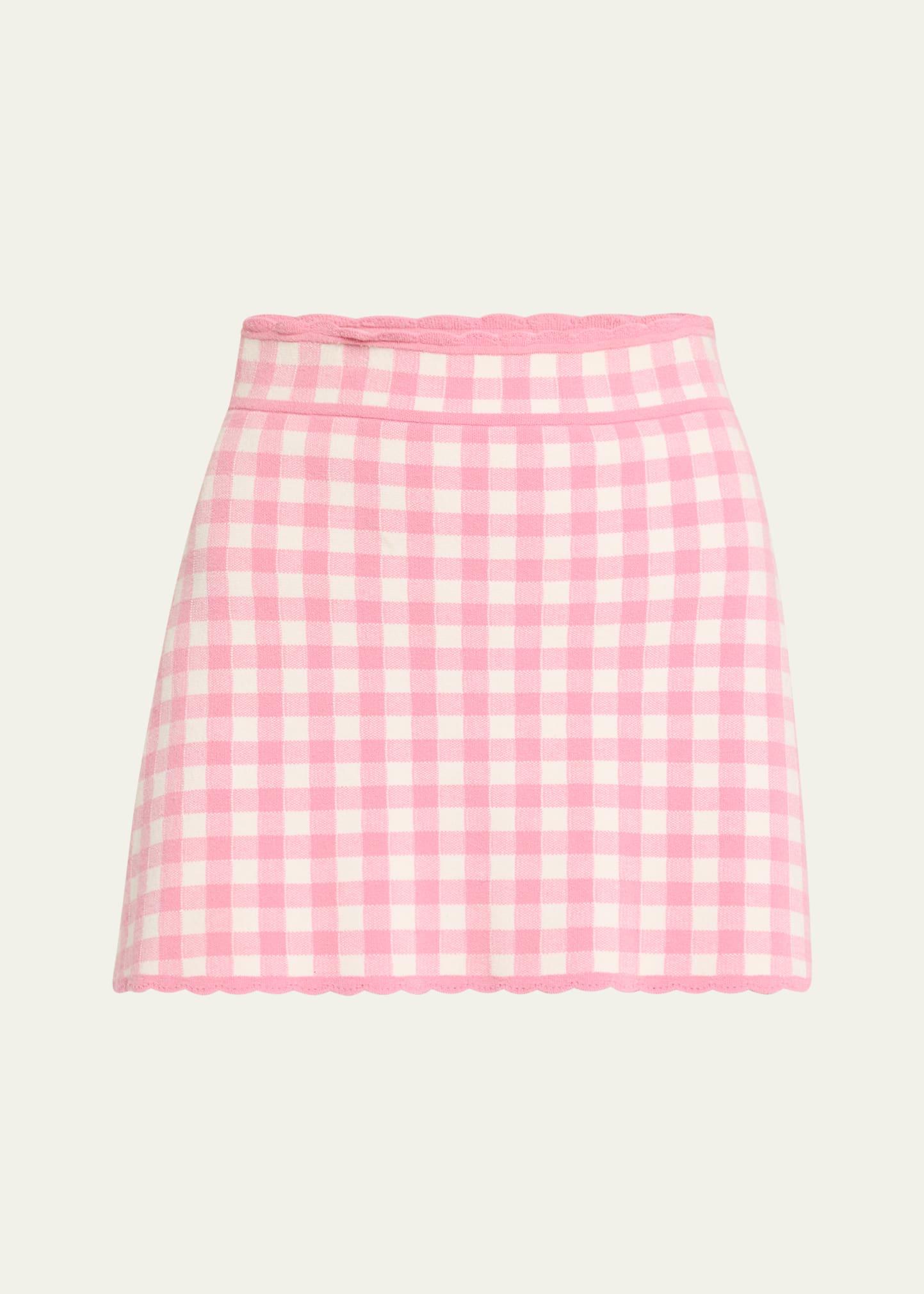 muna gingham mini skirt
