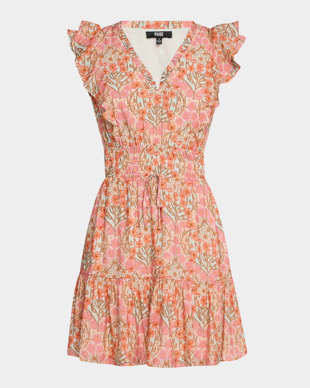 muriel floral mini dress