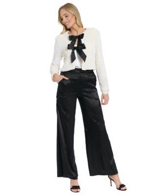 muse womens open front jacket high rise pull on pants