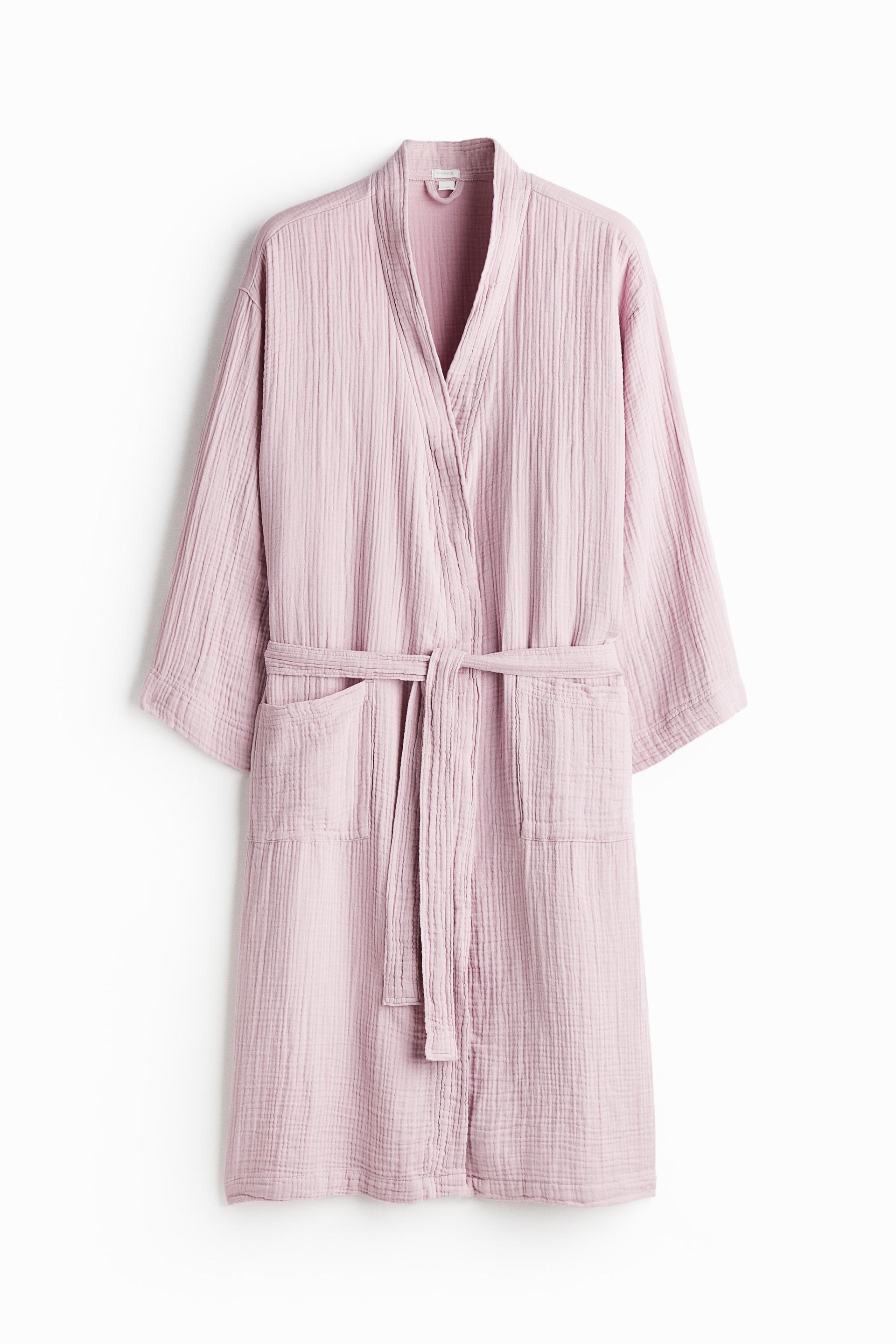 muslin bathrobe