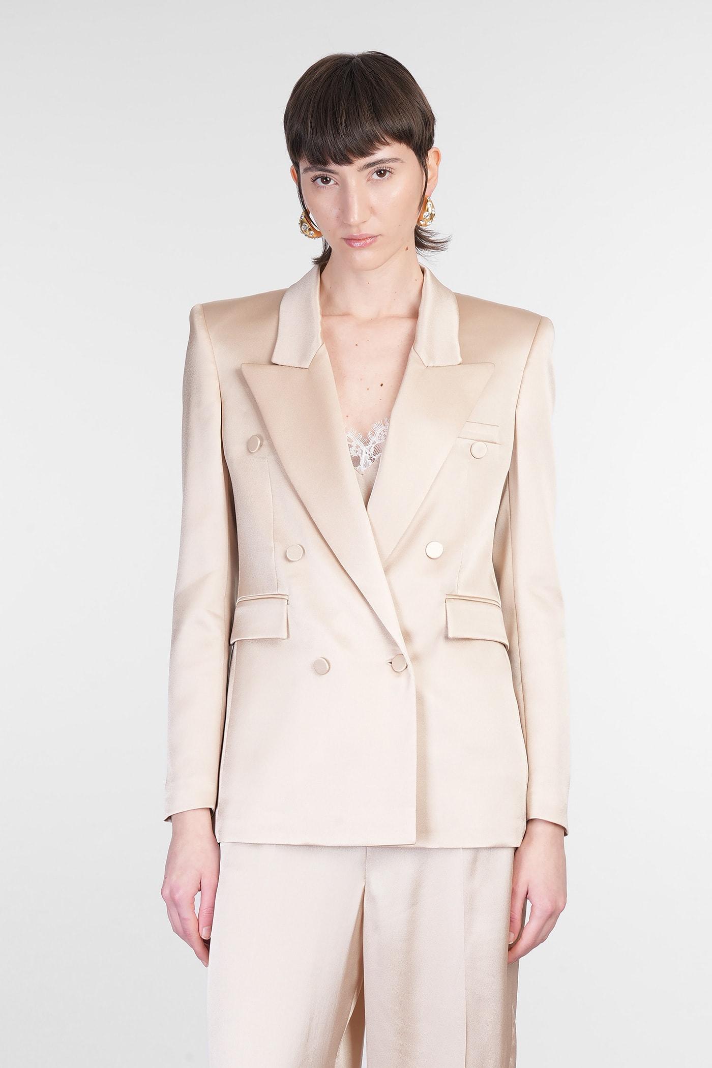 mvp wardrobe blazer in gold acetate
