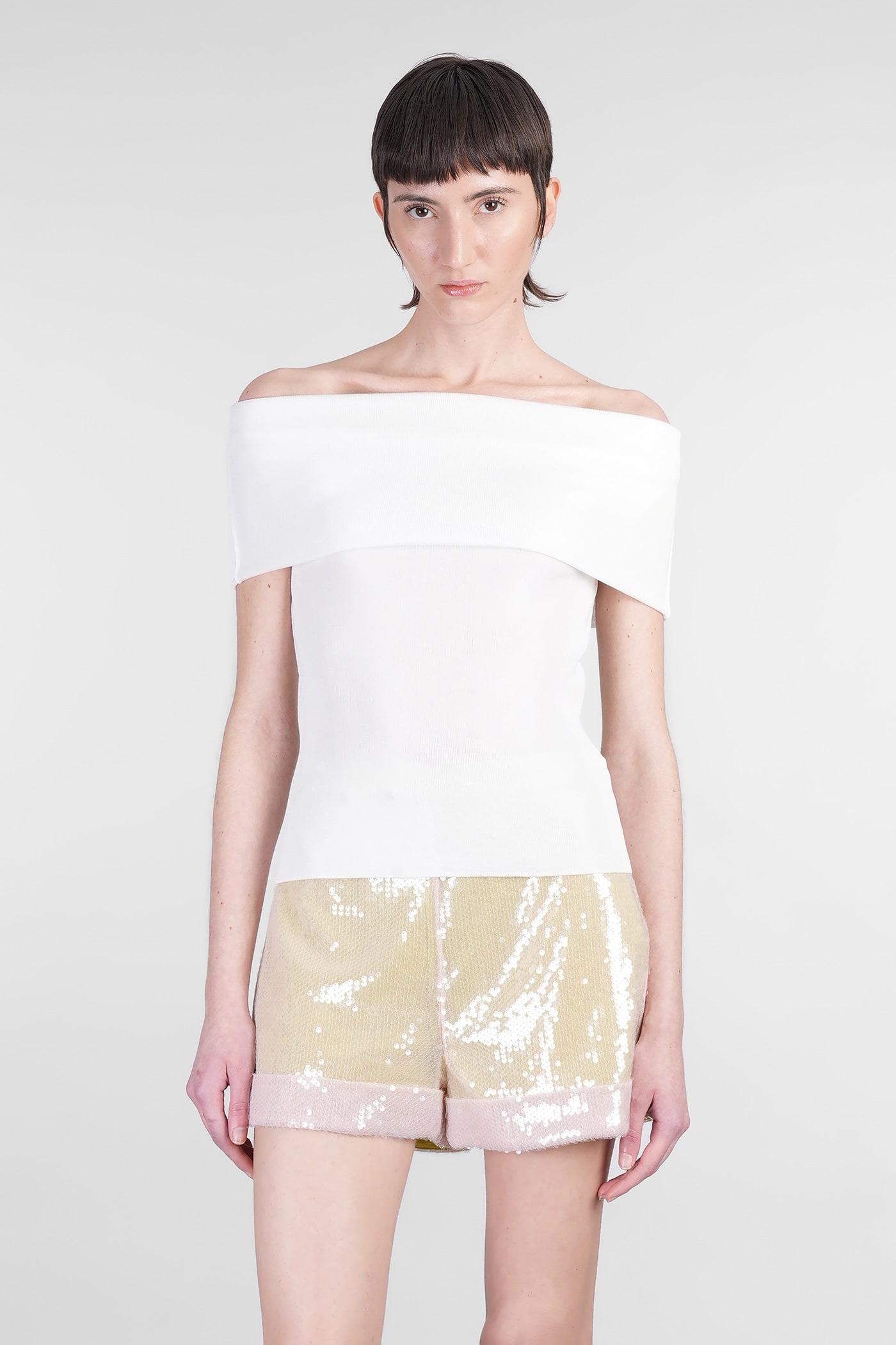mvp wardrobe topwear in white viscose