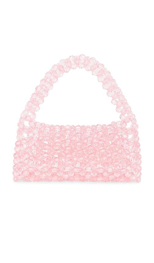 my beachy side tiare beaded clutch in pink.