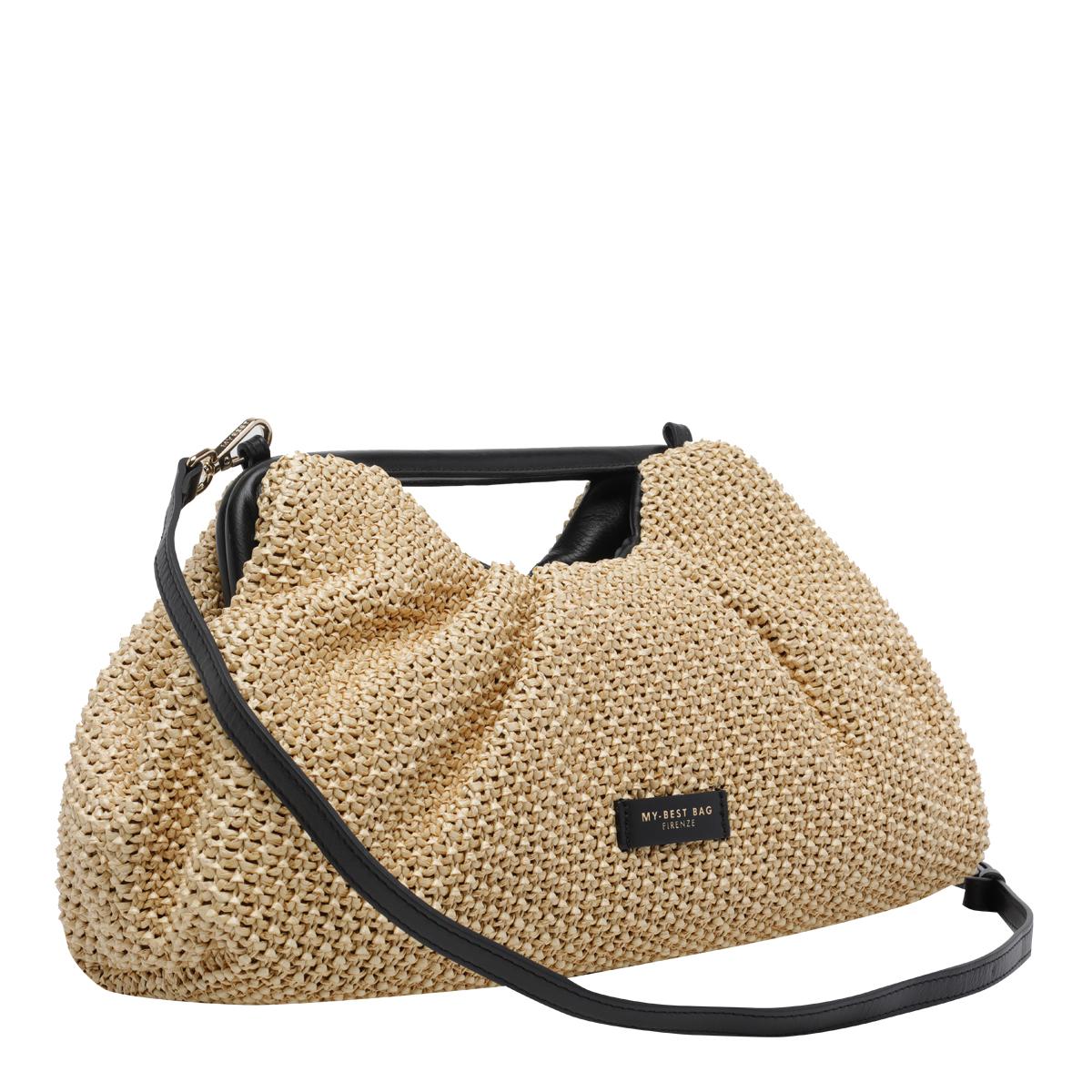 my best bag firenze beige rafia - women